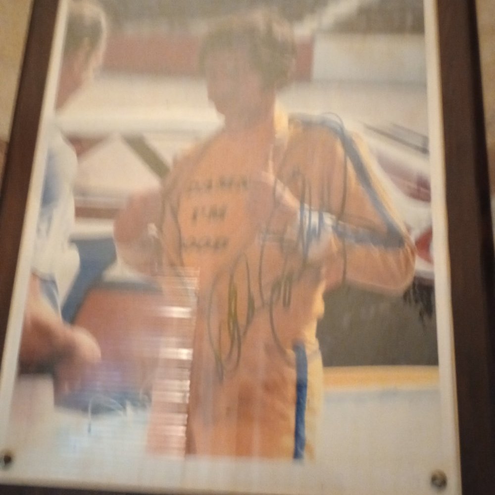 Autographed framed photograph Dale Earnhardt